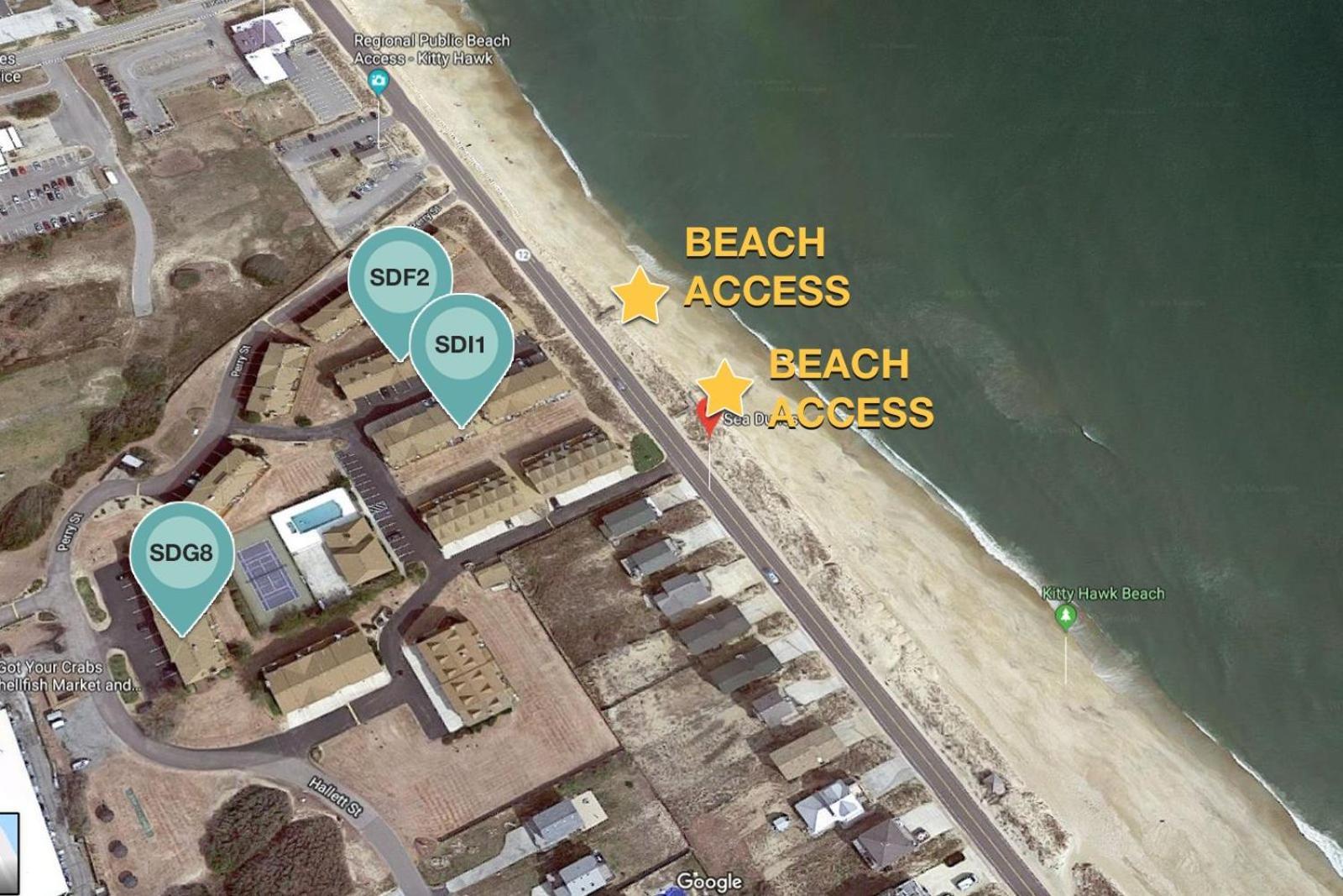 Sdi1 Sea Dunes I1 Steps To The Beach Kitty Hawk Esterno foto